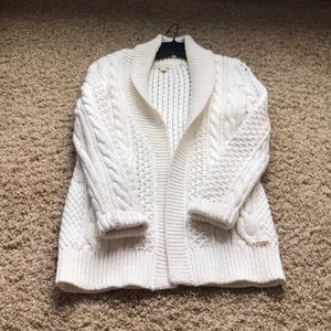 Michael Kors Long Cable Knit Cardigan